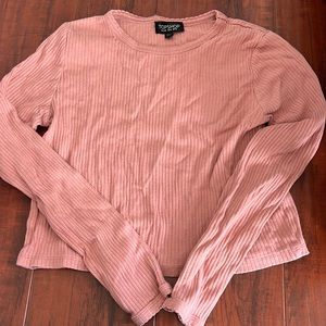Topshop dusty rose long sleeve